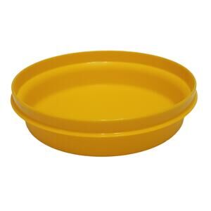 VTG 70s Tupperware Seal N Serve Bowl Harvest Yellow No‎ Lid 1206-13 Collectible